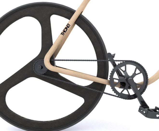 thonet bike, andy martin, beech wood, carbon wheels, bicycle, fixed gear, cycle