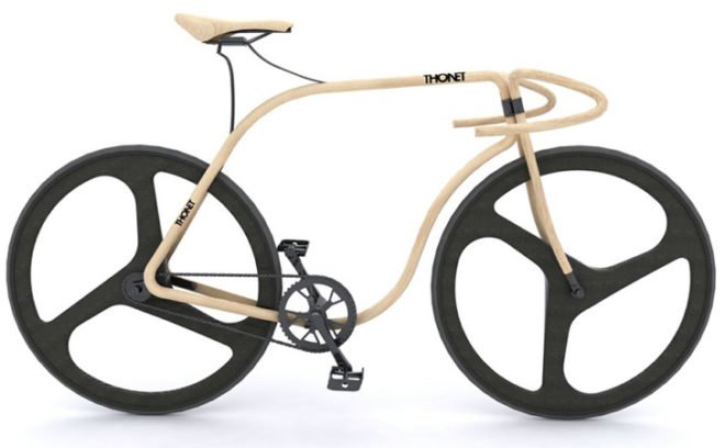 thonet bike, andy martin, beech wood, carbon wheels, bicycle, fixed gear, cycle