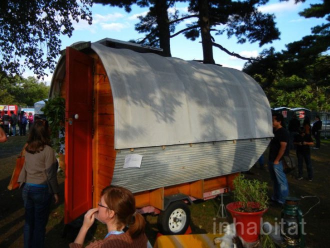 whittled down caravan, whittled down home, caravan home, mobile home, tiny home, small home, small living, green living, green design, eco design, sustainable design, maker faire, Libby Reinish, Tristan Chambers