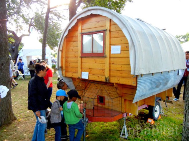 whittled down caravan, whittled down home, caravan home, mobile home, tiny home, small home, small living, green living, green design, eco design, sustainable design, maker faire, Libby Reinish, Tristan Chambers