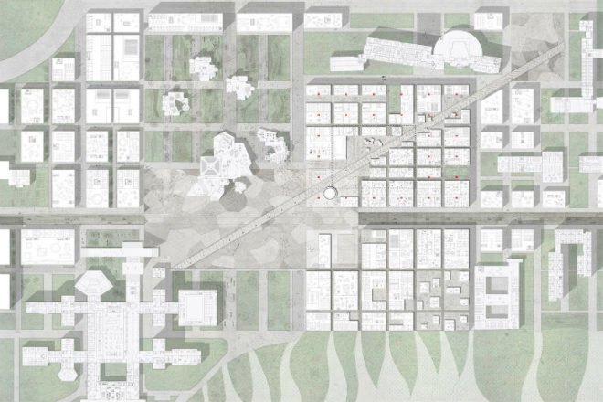 École Centrale School of Engineering, OMA, eco university, glass roof, superblock, france, daylighting