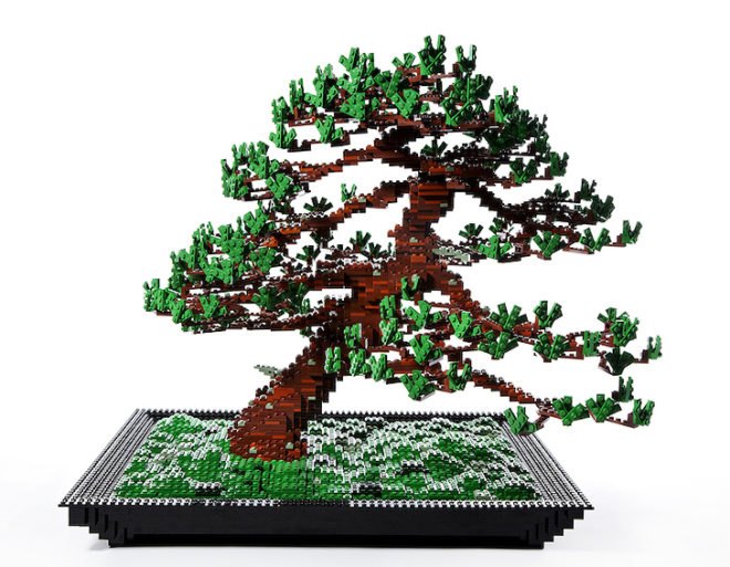 green design, eco design, sustainable design, Azuma Makoto, LEGO bonsai, LEGOs, bonsai plant