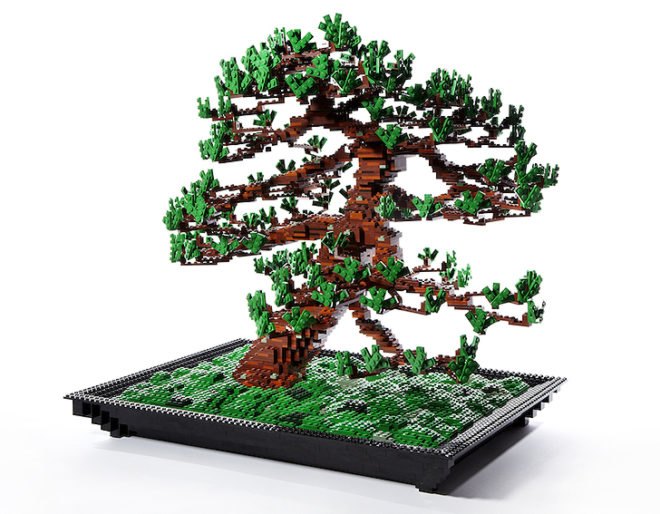 green design, eco design, sustainable design, Azuma Makoto, LEGO bonsai, LEGOs, bonsai plant