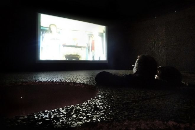Centipede Cinema, cork, Portugal, Bartlett School of Architecture, Colin Fournier, pop-up design, urban design, urban intervention, sustainable materials, Guimarães, 2012 European Capital of Culture, UNESCO, green design, sustainable design, eco-design