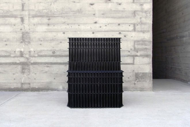 Yuya Ushida, XXXX_SOFA, Royal Ahrend NV, Recycled Plastic Bottles, transformable furniture, collapsible furniture, Design Academy of Eindhoven, building method, green furniture, Transforming Furniture, Recycled Materials,
