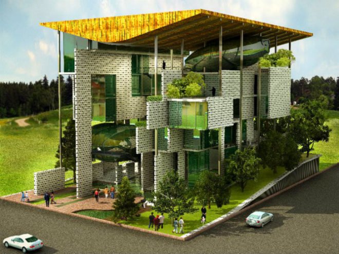 Delhi Pollution Control Committee, M:OFA, living building, pollution filter, urban filter, eco office, new delhi