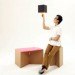 diy living, furniture, cardboard, packaging, reuse