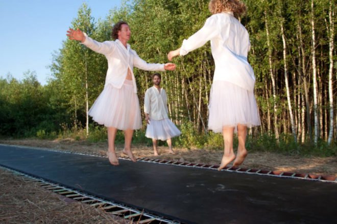 Fast Track, Trampoline Sidewalk, Salto Architects, green commute, green transportation, archstoyanie festival, trampoline