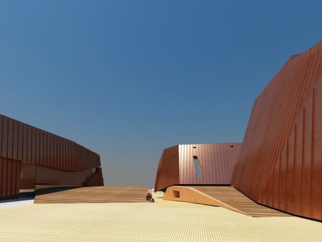 GAPP, Mashabane Rose Architects, MMA, //hapo Muesum, Freedom Park, sustainable design, copper cladding, daylighting, solar gain, Tshwane, Pretoria, indigenous knowledge, green design, sustainable design, eco-design