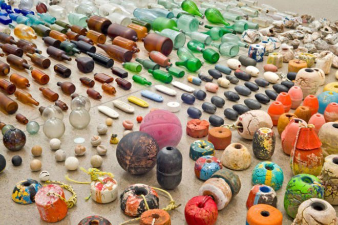 green design, eco design, sustainable design, Solomon R. Guggenheim Museum, Guggenheim, Gabriel Orozco, eco art, recycle art, Asterisms, pollution, coastal biosphere, commercial waste
