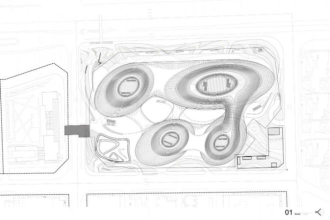 Galaxy Soho, Zaha Hadid, beijing, mixed-use complex, leed silver, natural daylighting, retail complex