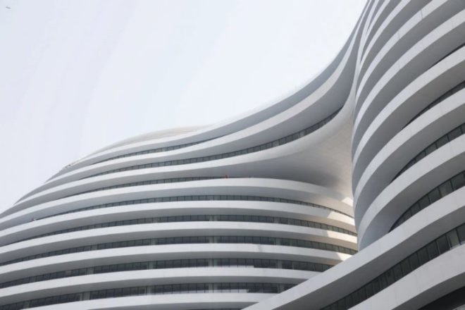 Galaxy Soho, Zaha Hadid, beijing, mixed-use complex, leed silver, natural daylighting, retail complex