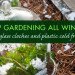 Extension gardening, cloches, hoophouse, greenhouse, winter garden