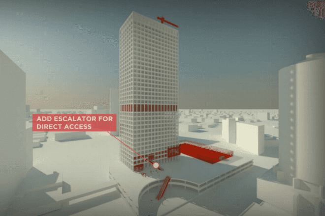 Gensler's Hackable Buildings, gensler, green renovation, office of the future, eco office, j. edgar hoover building, union bank building