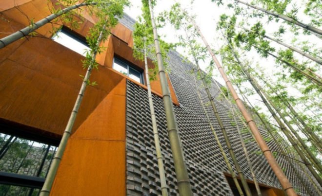 Boston, Höweler + Yoon Architecture, Chengdu, China, courtyard, culture, clubhouse, ventilation, thermal mass, energy efficient, local materials, brick, Cor-Ten steel