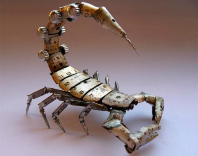 eco design, justin gershenson-gates, sustainable design, mechanical insects, salvaged materials, used materials, green design