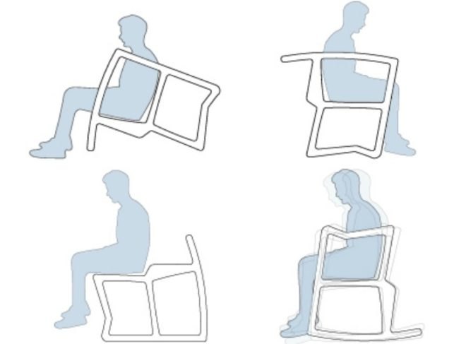 Itay Kirshenbaum, 4 in 1 Chair, rocking chair, bench, beach chair, transforming furniture, green furniture, eco furniture, multi-use furniture, CNC Technology