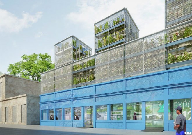 La Ferme Musicale Vertical Farm, SOA, HoldUP, vertical farm, darwin ecosysteme, bordeaux, urban farming