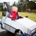 marty mcfly, delorean, back to the future, halloween costume, green costume, diy halloween costume, diy, green halloween costume contest, inhabitots, green design, sustainable design, diy back to the future costume, diy baby costume, kids halloween costume