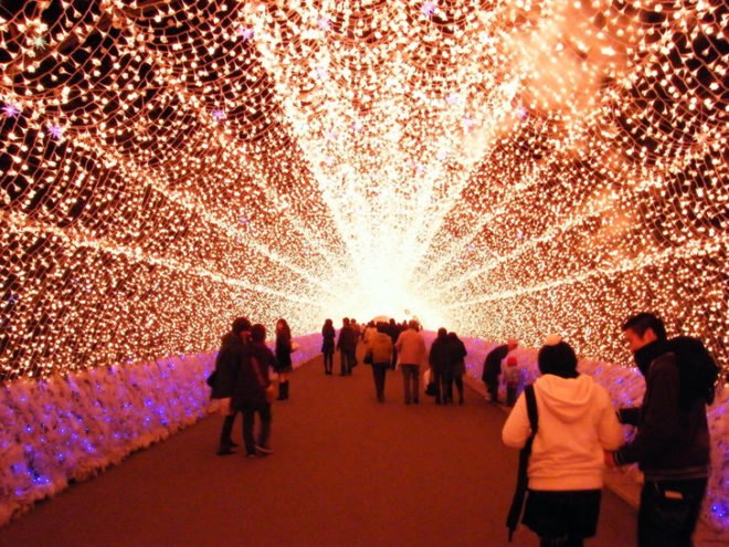green design, eco design, sustainable design, Nabana no Sato Botanical Garden, Winter Illuminations, Nagashima, Kuwana, LED installation, LED botanical garden, Japan's best light installation