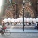 Nacho Carbonell, Communication Line, Dutch Design Week, chicken wire, public art, sofa, social, Eindhoven, recycled paper, Ana Lisa Alperovich