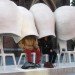 Nacho Carbonell, Communication Line, Dutch Design Week, chicken wire, public art, sofa, social, Eindhoven, recycled paper, Ana Lisa Alperovich