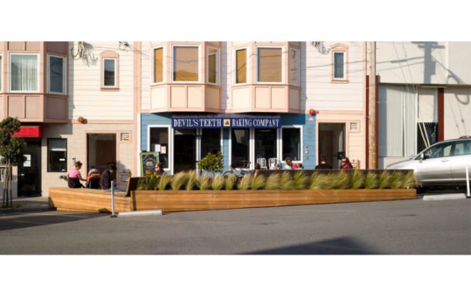 Noriega Street Parklet, Matarozzi Pelsinger, san francisco, parklet, mini park, urban park,