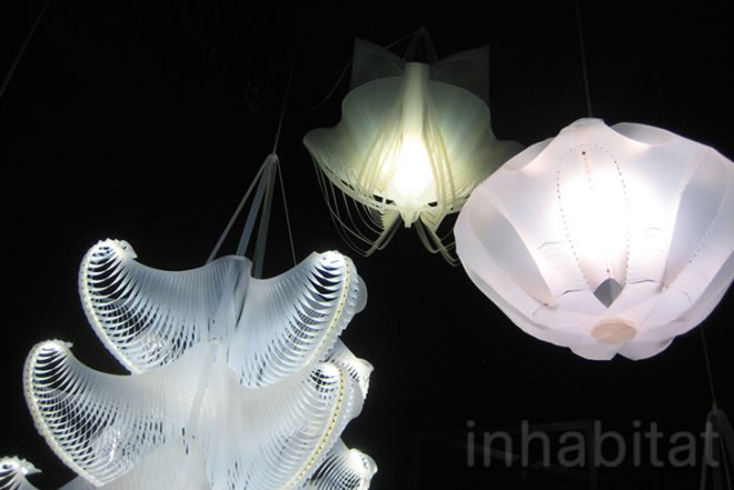 Paula Artzen, Animals, Art, Green Lighting, Ana Lisa Alperovich, Ernst Haeckel, Ernst Haeckel, during Dutch Design Week, lamp, recyclable polypropylene, flat pack