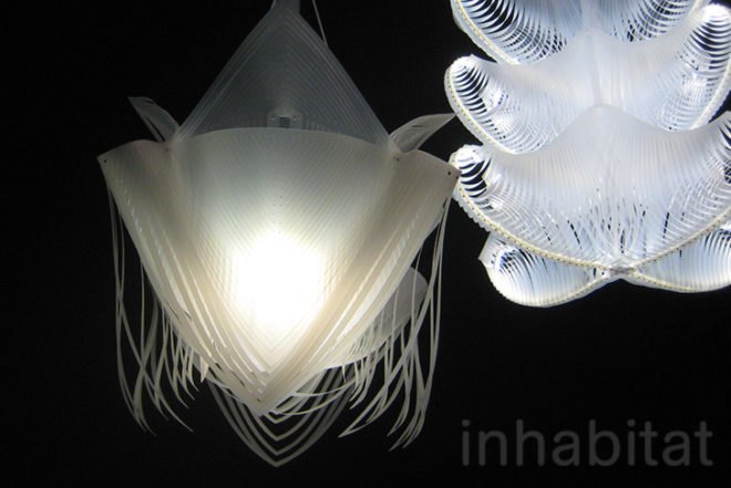 Paula Artzen, Animals, Art, Green Lighting, Ana Lisa Alperovich, Ernst Haeckel, Ernst Haeckel, during Dutch Design Week, lamp, recyclable polypropylene, flat pack