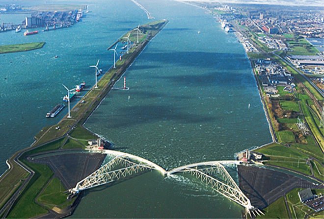 new new amsterdam, floodgates, building sized floodgates, Maeslantkering, Rotterdam Flood Gates, Netherland Flood Gates, Holland Flood barriers, new york flooding, New York City, NYC, Manhattan, Bloomberg, urban planning, storm surges, Hurricane Sandy, Dutch, Amsterdam, flood gates