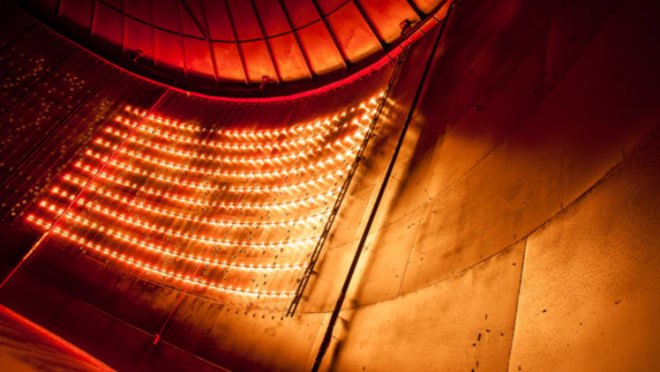Silo 468, Lighting Design Collective, led light installation, abandoned silo, helsinki, world design capital, leds