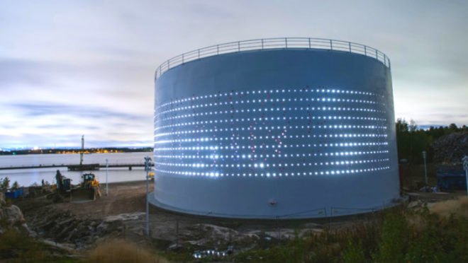 Silo 468, Lighting Design Collective, led light installation, abandoned silo, helsinki, world design capital, leds