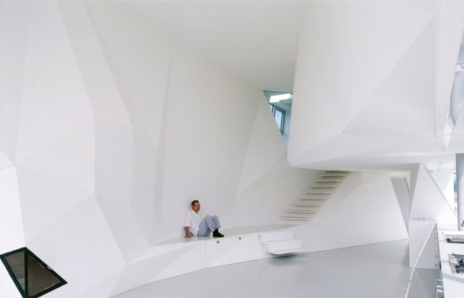 St Joseph House, Wolfgang Tschapeller Architekt, flood-resistant houses, floating houses, small prefab homes. Austrian architecture, concrete, sustainable houses, mobile homes