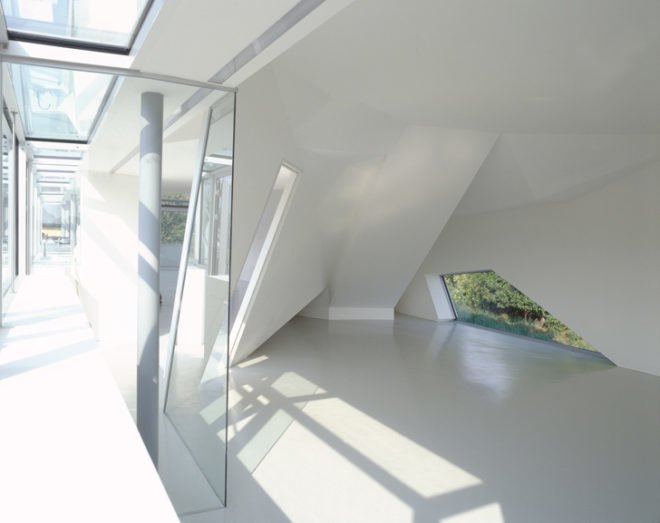 St Joseph House, Wolfgang Tschapeller Architekt, flood-resistant houses, floating houses, small prefab homes. Austrian architecture, concrete, sustainable houses, mobile homes