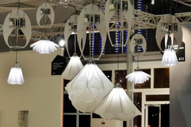 Studio DRIFT, Shylights, Dutch Design Week, Eindhoven, interactive design, sustainable light, silk, biomimicry, bees, flowers, Green Lighting, Green Products