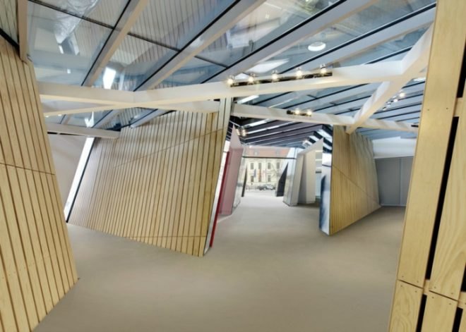 jewish museum berlin, daniel libeskind, renovation, sustainable design, green archtecture, timber construction