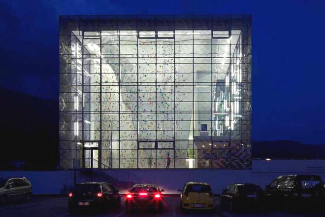Martin Mutschlechner, StadtLABOR, Vertikale, Wolfgang Meraner Architekt, climbing gym, intelligent facade, high performance facade, daylighting
