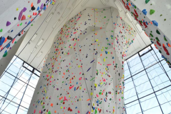 Martin Mutschlechner, StadtLABOR, Vertikale, Wolfgang Meraner Architekt, climbing gym, intelligent facade, high performance facade, daylighting