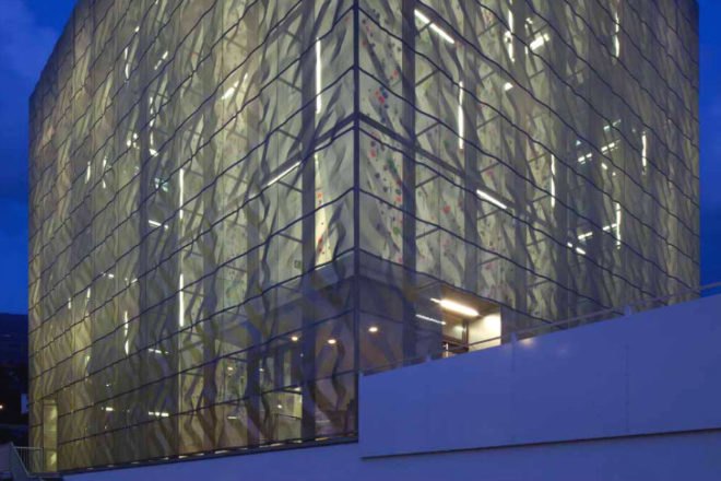Martin Mutschlechner, StadtLABOR, Vertikale, Wolfgang Meraner Architekt, climbing gym, intelligent facade, high performance facade, daylighting