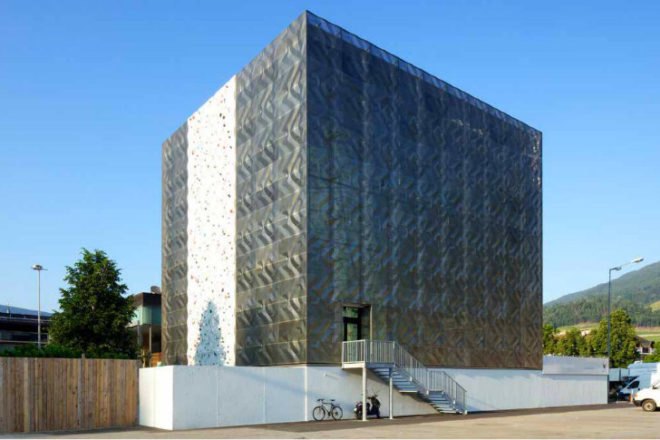 Martin Mutschlechner, StadtLABOR, Vertikale, Wolfgang Meraner Architekt, climbing gym, intelligent facade, high performance facade, daylighting