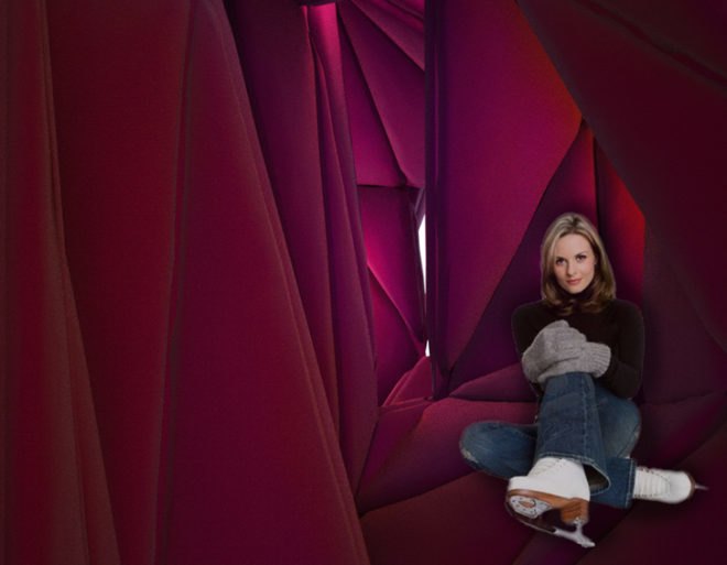 green design, eco design, sustainable design, warming hut, Ice Womb, Ice Skating hut,Virginia Melnyk