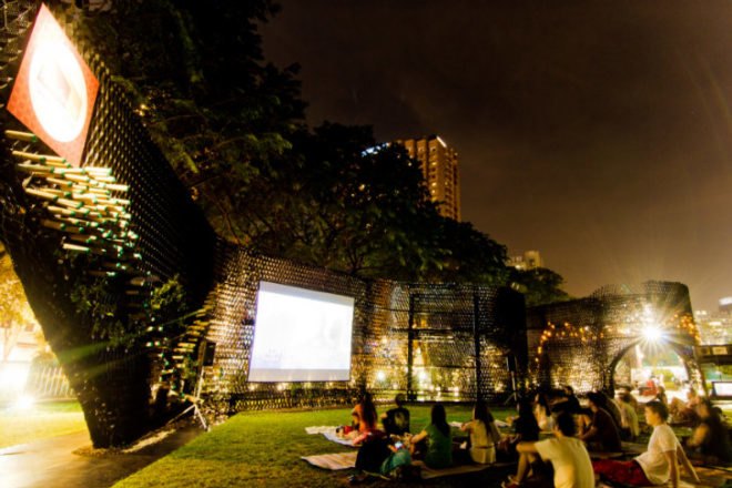 Wonder Wall Pavilion, WOW Architects, singapore archifest, zero waste pavilion, recycled materials, temporary pavilion