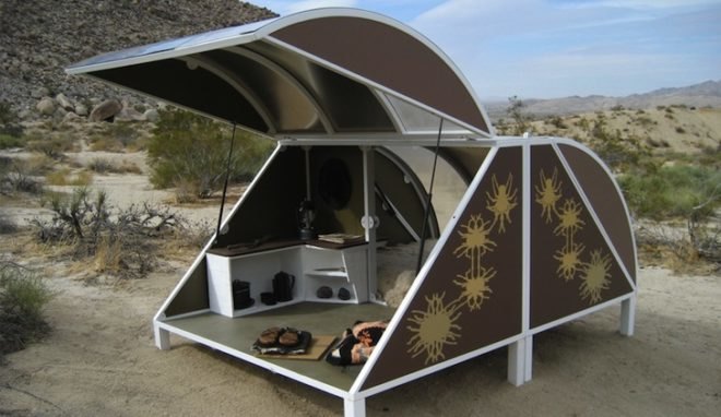 Andrea Zittel, Frederick Kiesler Prize, compact living, tiny homes, A-Z wagons, Indy Island, green design, sustainable design, eco-design, off grid living, art, architecture, awards