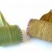 susanna bauer, crochet, embroidery, organic, natural objects, bamboo rolls