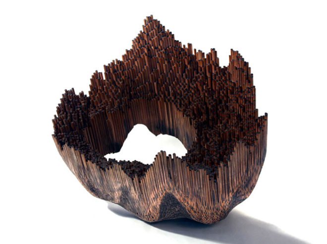 pencil, sculpture, jessica drenk. graphite, wood, organic, natural form, implement