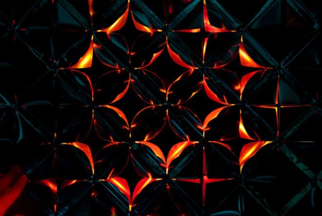 lotus dome, lille, france, studio roosegaarde, flower, smart foil, installation, interactive