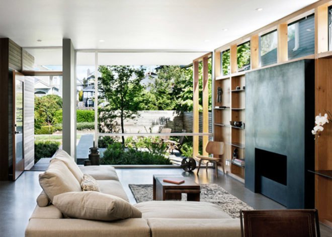 Push_Pull Residence, MW Works Architecture, Seattle, AIA Honor Award for Washington, Queen Anne, Washington, House, Residence, Sustainable, photovoltaics, green roof, solar hot water, salvaged wood, modern