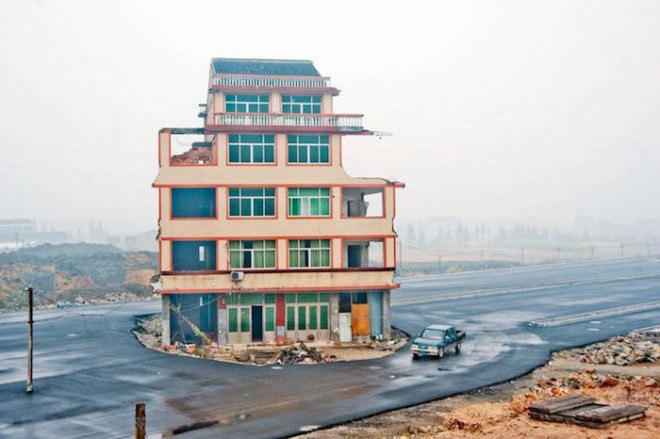 nail house, china, urban development, city redevelopment, infrastructure building, sustainable design, green development, urban design