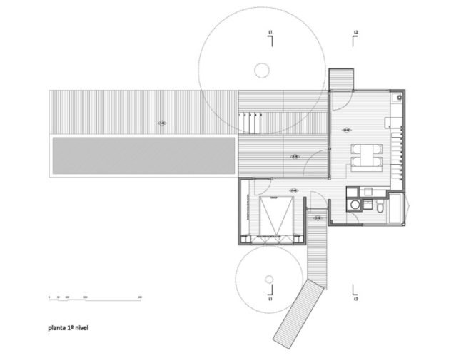 EMa Arquitectos, Casablanca, Chile, cabin, one-bedroom, Pangal Cabin, sustainable, Nautilus Constructora, plywood, steel construction, views, daylighting, solar energy, site design