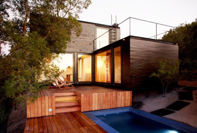 EMa Arquitectos, Casablanca, Chile, cabin, one-bedroom, Pangal Cabin, sustainable, Nautilus Constructora, plywood, steel construction, views, daylighting, solar energy, site design